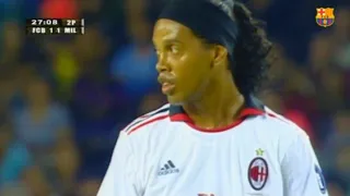 Ronaldinho vs Barcelona (25/08/2010)