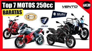 Top 7 MOTOS 250cc BARATAS 🇲🇽 | Menos de 60,000 MXN | 2023