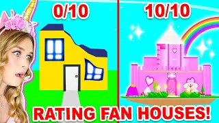 Rating The BEST FAN HOUSES EVER In Adopt Me! (Roblox)