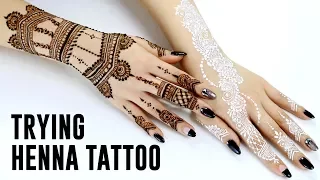 Trying Henna Tattoo