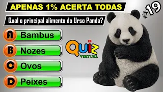 QUIZ VIRTUAL DE CONHECIMENTOS GERAIS Nº 19 | 20 PERGUNTAS E RESPOSTAS | ESTILO SHOW DO MILHÃO