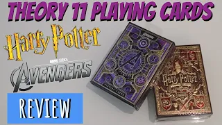 Theory11 Playing Cards Harry Potter/ Avengers REVIEW
