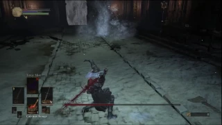 Interrupting Friede's jump with a greatsword R1.