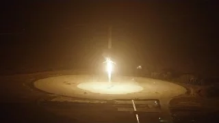 NASA 2015. Момент посадки Фэлкон-9 (Falcon 9). Вид с вертолёта
