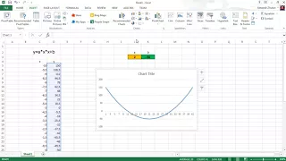 Excel график функции