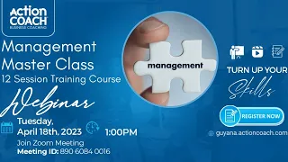 Management Master Class Webinar