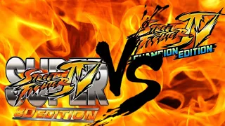 Super Street Fighter IV: 3D Edition vs Street Fighter IV: Champion Edition