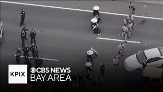 Protesters arrested on Golden Gate Bridge, I-880 potentially facing severe charges