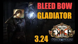 [PoE 3.24] Bleed Bow Gladiator League Starter 🏹 | Necropolis League 🎮