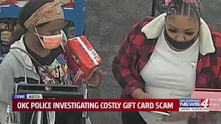 Oklahoma City police investigating costly gift card scam