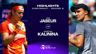 Ons Jabeur vs. Anhelina Kalinina | 2023 Cincinnati Round 2 | WTA Match Highlights
