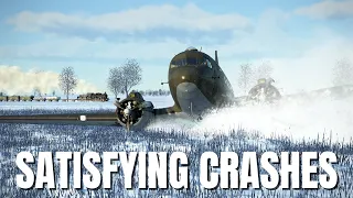 Satisfying Airplane Crashes, Collisions & More! V259 | IL-2 Sturmovik Flight Simulator Crashes