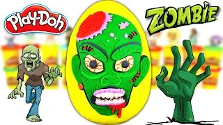 Huevo Sorpresa Gigante de Zombie Muerto Viviente de Plastilina Play doh en Español Viernes de Terror