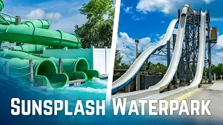 ALL BIG WATERSLIDES at Sunsplash Family Waterpark in Cape Coral, Florida!