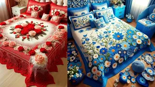 Super Gorgeous Crochet Bedsheet Design Ideas For Bedroom