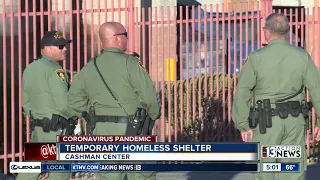 Temporary homeless shelter opens in Las Vegas