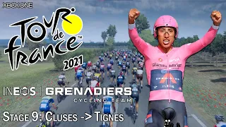 STAGE 9: 30 MINUTES BEHIND!? | Tour de France 2021: Game Playthrough #7 (Ineos Grenadiers)