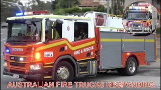 One Hour of Australian Fire Trucks Responding - BEST OF 2021