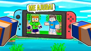 ENTRAMOS DENTRO DE UM VÍDEO GAME NO MINECRAFT!! (Nintendo Switch)
