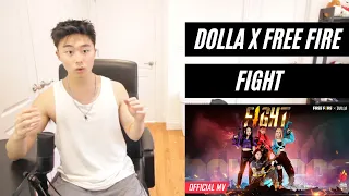 DOLLA X Free Fire - FIGHT (Official Music Video) REACTION