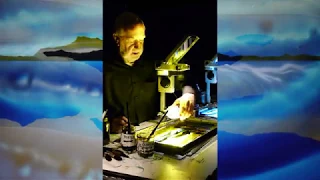 Live Kinetic painting to "The Sea" (Jura), by M.K. Čiurlionis