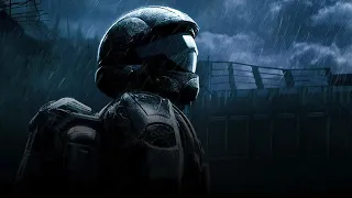 Sleep Music Rain| 🎧 Thunder and Rain with ODST Sad Piano 8 hours! Sleep and Relaxation