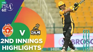 2nd Innings Highlights | Islamabad United vs Peshawar Zalmi | Match 33 | HBL PSL 6 | MG2T