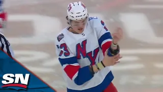 Matt Rempe And Matt Martin Energize MetLife Stadium With Fight Following Erik Gustafsson's Goal