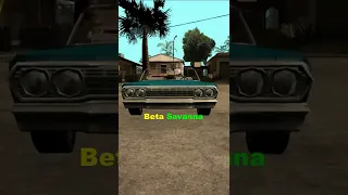 What does the BETA SAVANNA look like in GTA SAN ANDREAS? (With Exclusive Paintjob) #Shorts