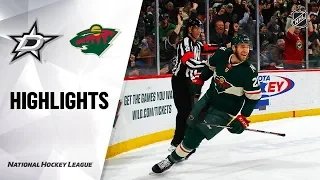 NHL Highlights | Stars @ Wild 1/18/20