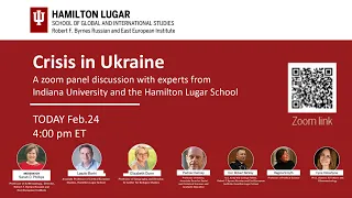 Panel Discussion - Crisis in Ukraine: February 24th at 4:00 pm