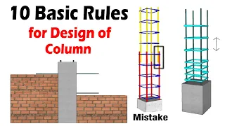 10 Basic Rules of RCC Column Design | Civil Engineering videos |
