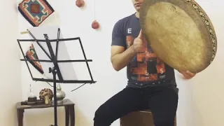 Frame drum(daf) / solo by Amirhossein manshadi-دف نوازی