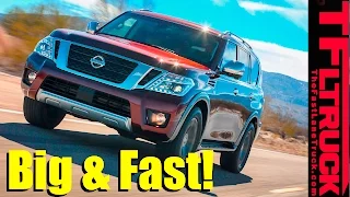 2017 Nissan Armada Platinum AWD 0-60 MPH Review: Fast Luxury!