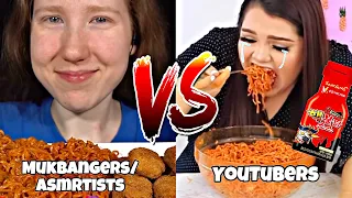 Mukbangers VS YouTubers Eating nuclear FIRE noodles 😨🔥…