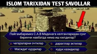 ИСЛОМ ТАРИХИДАН ТЕСТ САВОЛАР Н.1