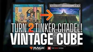 How to draft Storm Combo in the Vintage Cube! Tinker ➡️ Citadel! | Magic: the Gathering Limited MTG