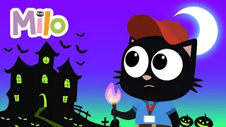 Tour del Castillo Embrujado de Milo | ¡Halloween para niños! | Milo, el gato #dibujos #halloween
