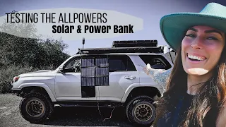 Testing the ALLPOWERS Solar Panel and Power Bank | Does It Meet My Expectations?