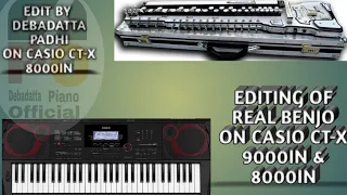 How To Edit Real Benjo (benjo sartaz) Roland Type On CASIO CT-X 8000IN & 9000IN