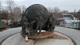 Памятник корабелам и флотоводцам города Николаева. Николаев с высоты(центр), Dji Mavic Air2 4K 60fps