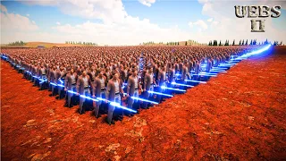 60,000 JEDI KNIGHTS vs 4,000,000 SPARTAN WARRIORS | Ultimate Epic Battle Simulator 2 | UEBS 2