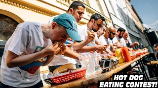 Czech Hot Dog Eating Championship (New National Record!)