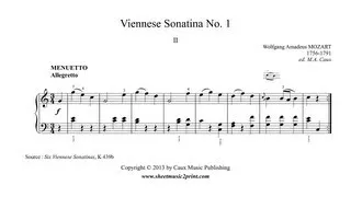 Mozart : Viennese Sonatina No. 1 in C Major (2/4)