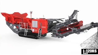 Terex Finlay I-120RS impact crusher (Stockpile conveyor)