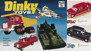 Presentation of all 1973 Dinky models. diecast car