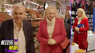 Moment Princess Michael of Kent REFUSES to eat a single bite as she judges charity Bun competition