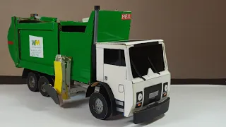 HOW TO MAKE GARBAGE TRUCK  From CARDBOARD.HEIL,WASTE MANAGEMENT