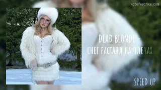 °dead blonde - снег растаял на плечах | speed up/tik tok remix ♡