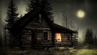 Creepy Cabin Halloween Ambience | 3 Hours of Relaxing Spooky and Night Nature Sounds (calming music)